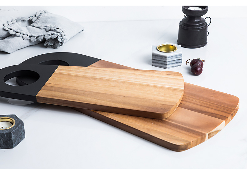 Porcelain soul home countertops chopping board, bamboo glue plate small acacia wood cutting board face plate cutting board, fruit chopping block