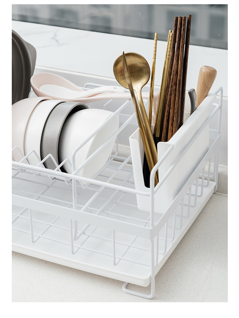 Porcelain soul kitchen sink shelf black dry rack dishes chopsticks receive a pool of waterlogging under caused by excessive rainfall household kitchen cupboards