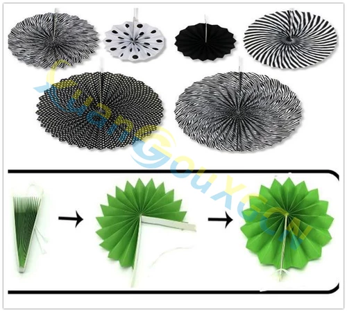 Хэллоуин декоративные складные складные вентиляторы подвесные украшения торговые центры вентилятор вентилятор -в форме подвески