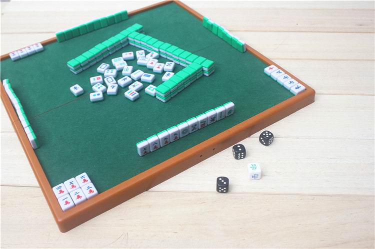 Rỗng mini mạt chược du lịch di động MIN chim sẻ với bàn gấp thẻ thước đầy đủ - Các lớp học Mạt chược / Cờ vua / giáo dục cờ vua gỗ