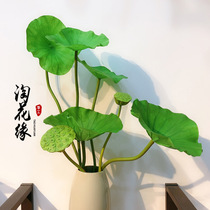 Naughty Silk Screen Flowers handmade DIY materials Buddha Accessories High Emulation Lotus single branch upscale feel lotus leaf