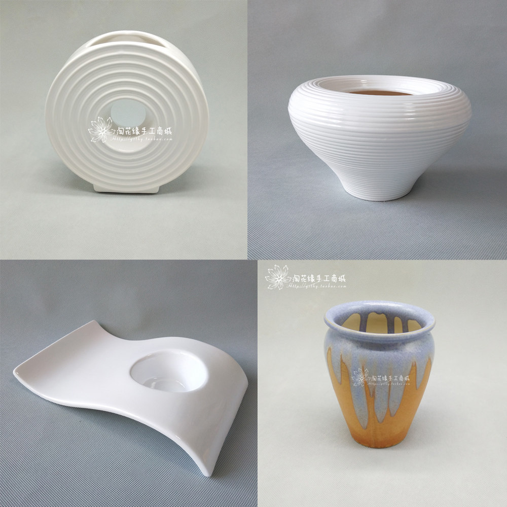 Naughty Edge Brief Little Fresh Swing Piece Furnishing Flowers Dry Flower Day Style Floral Furniture Home Ornament Art Ceramic Vase