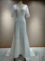 Van Na Xianyi satin light wedding dress New temperament toast bridal dress French simple go out yarn