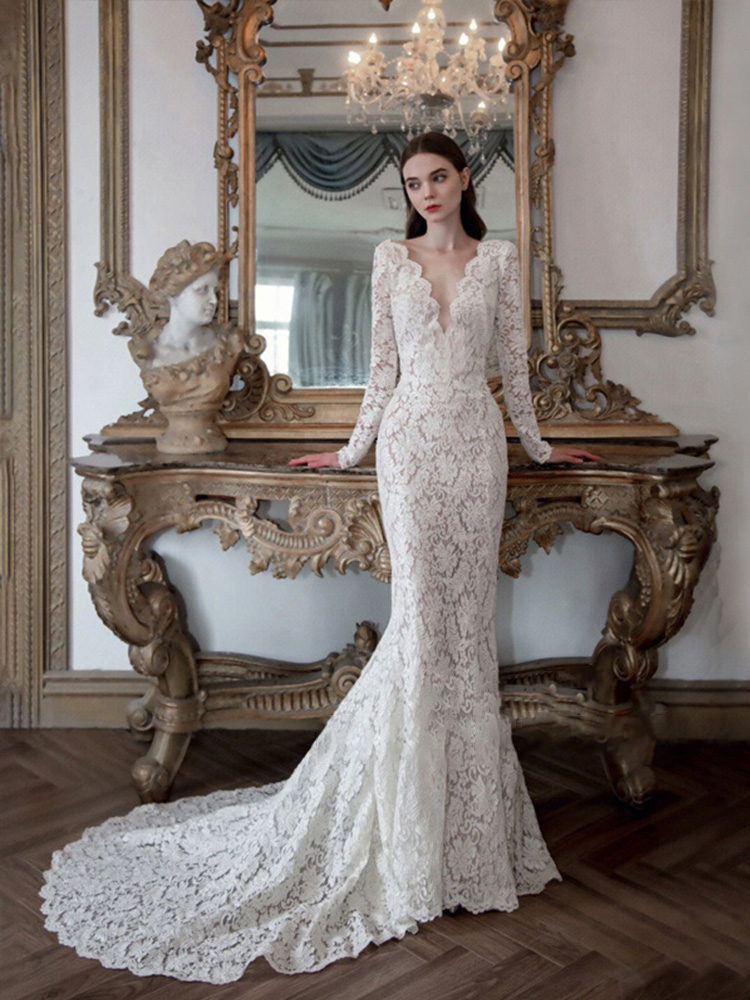 梵娜仙衣 Lace advanced summer wedding dress, french style, 