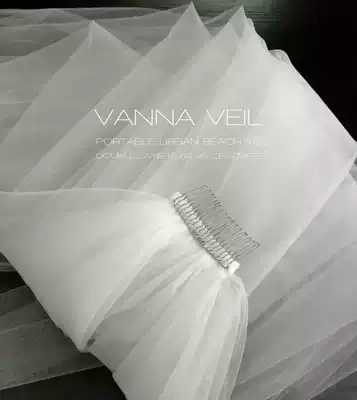 Simple Veil very good travel Beach city street shooting short long version double layer Simple Veil