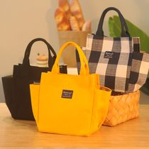 Handbag with rice canvas mommy bag lunch box bag Korean version lunch bag carrying lunch bag Hand bag