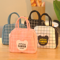 Lunch bag lunch bag with rice handbag zipper hand carrying lunch bag Mickey cartoon canvas bag cute mommy