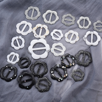 Knot buckle hem T-shirt sweater buckle round corner buckle buckle dress buckle summer