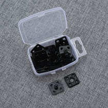 Transparent dark button buckle anti-light shirt button square clothes plastic invisible snap button baby button