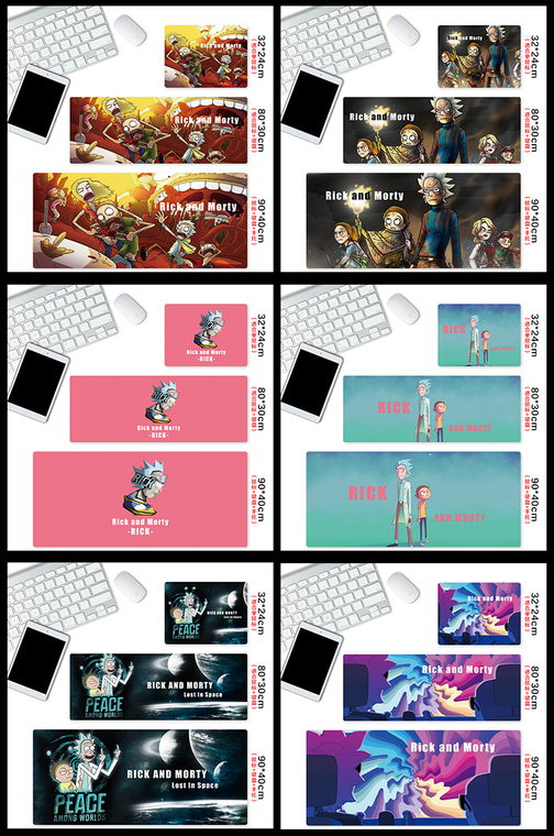 Rick And Morty Large Gaming Mousepad, Desk Mat (5mm, 900x400mm) Phone Case