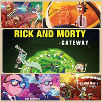 RickandMorty Rick and Morty Series Super Mouse Pad Anime Big Table Pad Game Mouse Pad