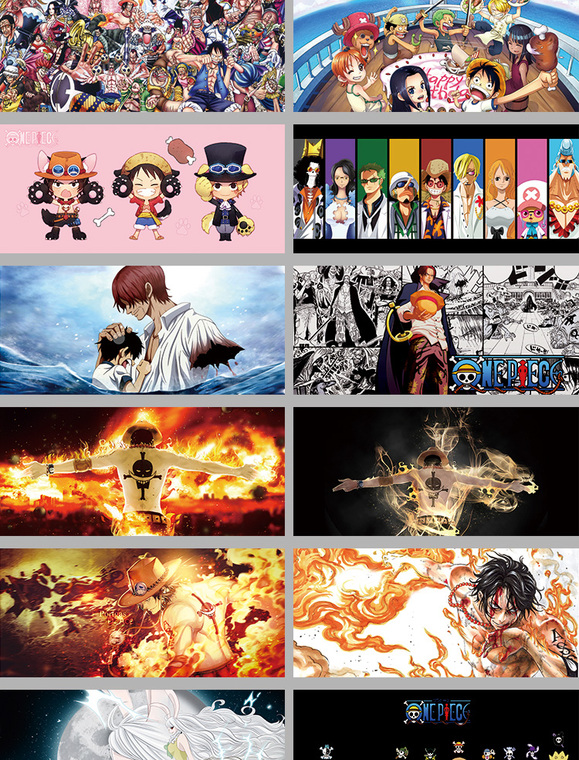 One Piece Anime Large Gaming Mousepad, Desk Mat, (6mm, 900x400mm) Phone Case