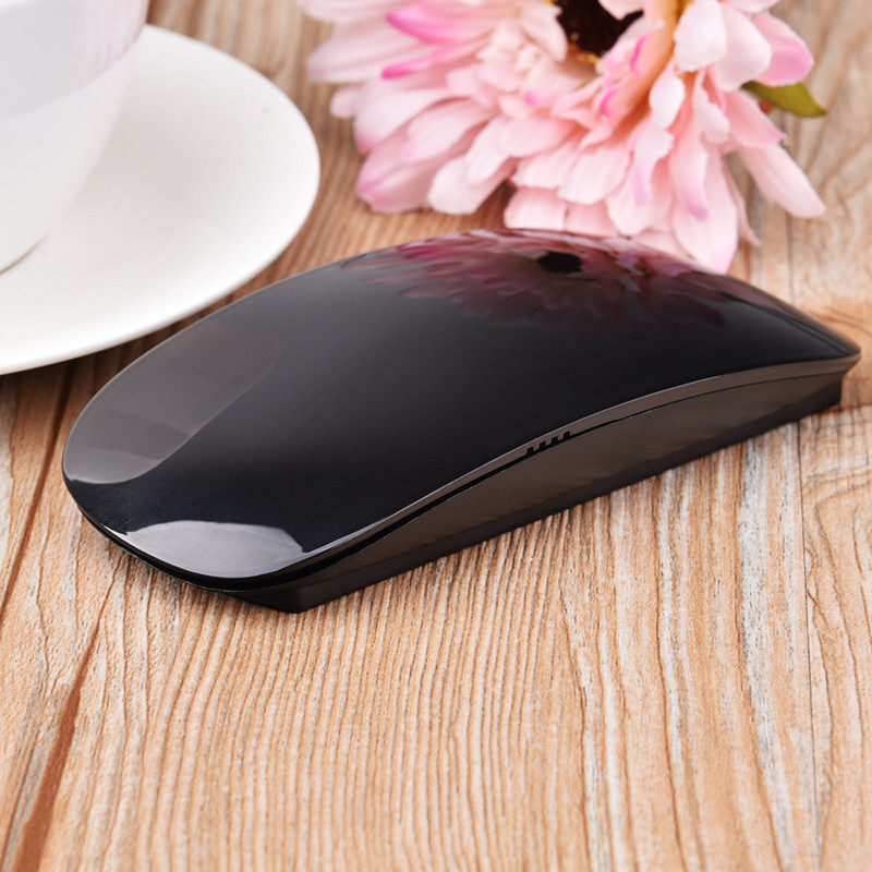 Factory Direct Selling Wireless Touch Slip Rat Black White Office Home 2 4G Wireless Mouse Silent High-end Gift