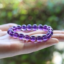 Shangshi Qingling Amethyst Bracelet Female Men Violet Uruguay Amethyst Single Circle Handstring Couple Jewelry