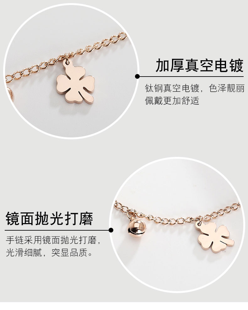 Giữa mùa hè pha lê đơn giản khí chất hạnh phúc cỏ chuông vòng chân phụ nữ mạ vàng hồng màu vàng chân vòng chân dây phụ kiện lắc chân vàng trắng