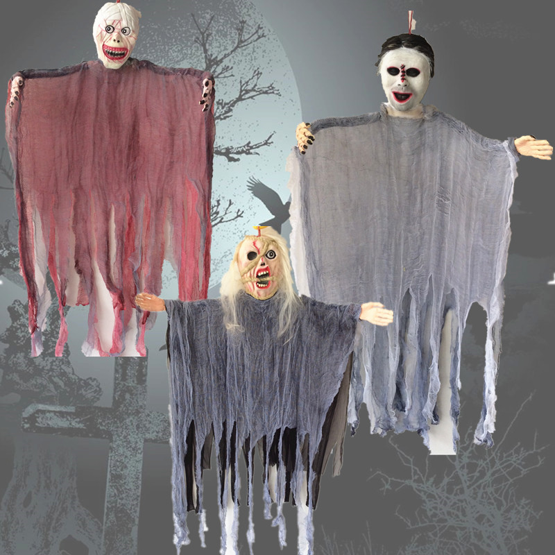 Đồ dùng Halloween bị ma ám trang trí nhà đạo cụ Đạo cụ Halloween được kích hoạt bằng giọng nói xoay phù thủy ma màn - Sản phẩm Đảng / Magic / Hiệu suất đồ hóa trang naruto
