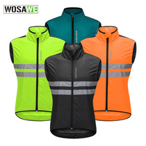 Vosavi spring and autumn vest outdoor sports night reflective vest mountain bike thickened sleeve