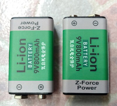 9v lithium battery large capacity 6F22 square laminated battery Wanuse electric meter Mike microphone electric guitar toy car battery