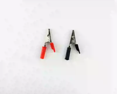 Handle alligator clip all copper(red and black pair)