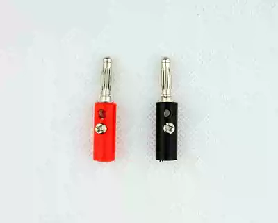 4mm banana head copper material (red and black pair)