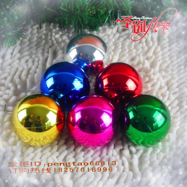 4CM cm Christmas Silk ball charm Christmas Tree Wreath Rattan decorative pendant Bright ball Matt electro-optical plated ball