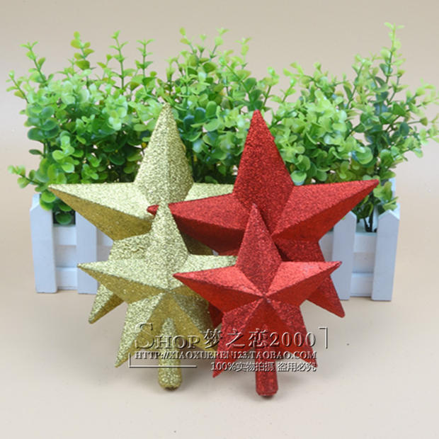 61 Children's Festival Dance Performance Props Pentagram Gold Red Gold Pink Silver Stars Christmas Decorations