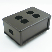 hifi audio amplifier power strip 4-position American standard socket plate power filter housing all-aluminum tube chassis