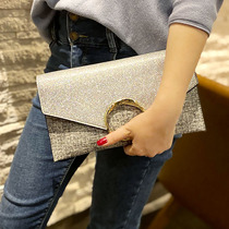 Trendy brand clutch bag women 2021 new leather casual envelope bag celebrity handbag all-match single shoulder Messenger womens bag