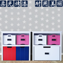 Toy storage cabinet Free combination drawer storage rack Lazy corner finishing box Childrens multi-layer toy storage rack