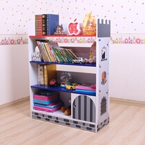 Childrens bookshelf Floor-to-ceiling kindergarten bookcase bookcase space-saving storage cabinet Display cabinet shelf Baby toy cabinet