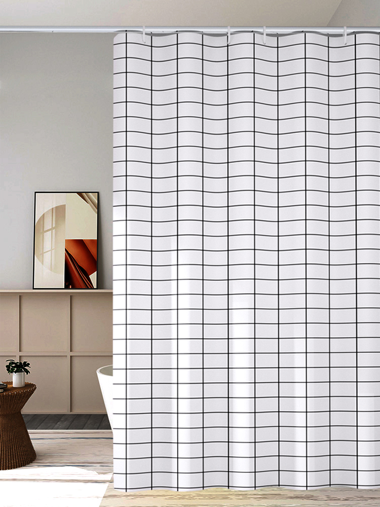 Bathroom bath cloth set waterproof and mildew proof thick hanging curtain cosmetic room partition curtain non-perforated door curtain Bath Curtain