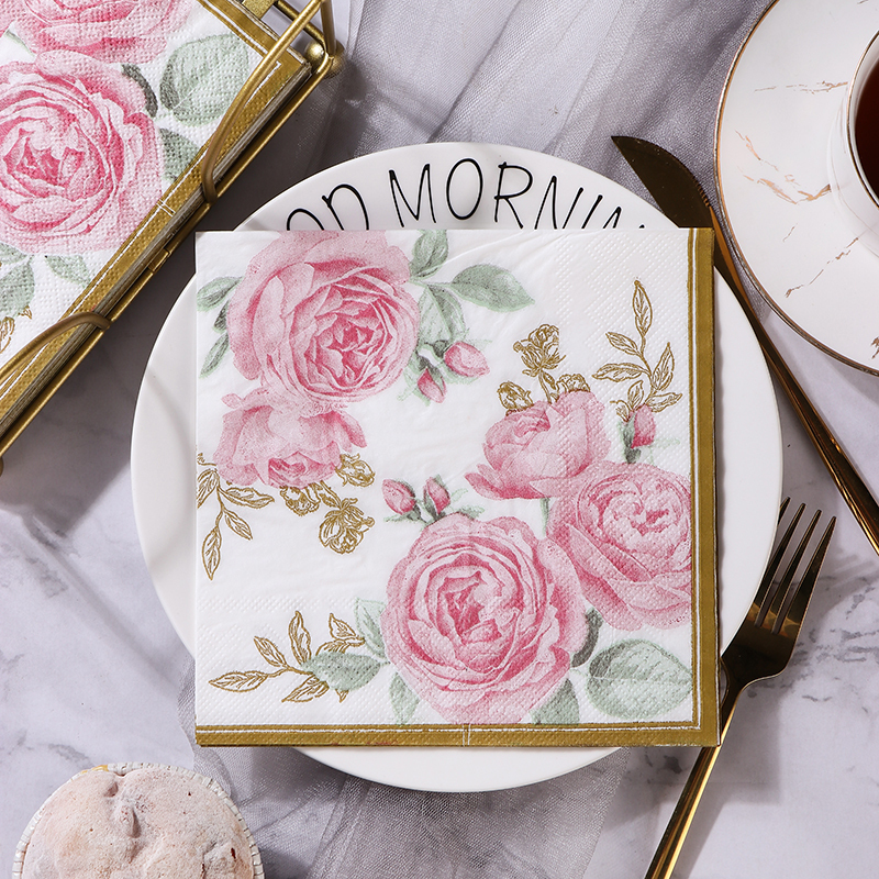 Runlux Three-Layer Thickeneded Colorful Paper Towels Printed Napkins Classy Wedding Pure Wood Pulp Paper 50 Sheets Boxed Runlux Three-Layer Thickeneded Colorful Paper Towels Printed Napkins Classy Wedding Pure Wood Pulp Paper 50 Sheets Boxed