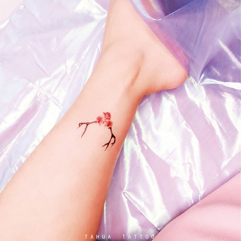 Usd 7 27 Tahua She Painted Moose Tattoo Stick Collarbone Ankle Wrist Small Pattern Waterproof Female Durable Deer Flower Antlers Wholesale From China Online Shopping Buy Asian Products Online From The