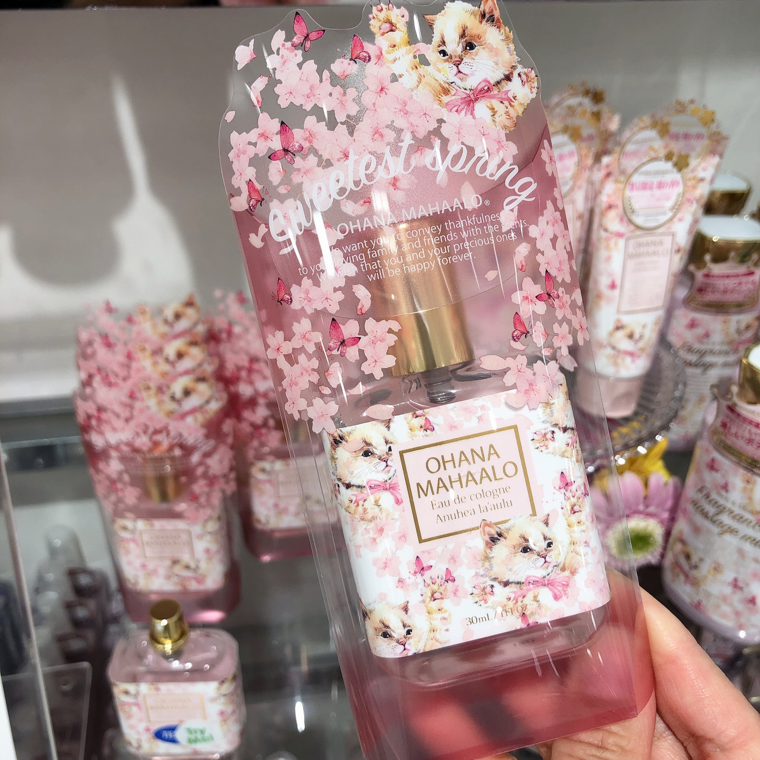 Japan OHANA MAHALO PERFUME 30ml YOUNG GIRL Light Perfume Gift Unicorn Qualification Golden Wood