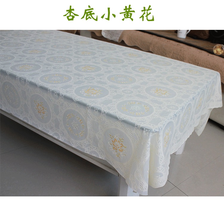Khăn trải bàn không thấm nước ren bàn dùng một lần bằng vải nhựa Khăn trải bàn kiểu châu Âu PVC bàn cà phê khăn trải bàn tròn khăn trải bàn dài
