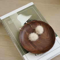 Simple Joker hair ball earrings Korean Net red long autumn and winter earrings personality temperament earrings earrings no earrings earrings female