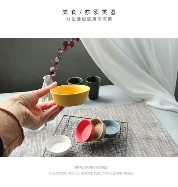 Nhật Bản phong cách món ăn nhúng món ăn giấm món ăn món ăn nhỏ gốm sáng tạo hộ gia đình bộ đồ ăn dưa chua món ăn món ăn nhỏ món nước sốt món ăn - Đồ ăn tối chén ăn cơm