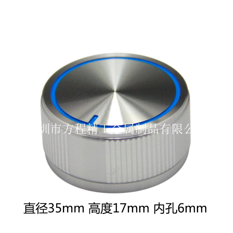 Equation's new gear-shaped stripe knob four equal parts each with 15 vertical stripes 35x17x6 aluminum alloy solid knob