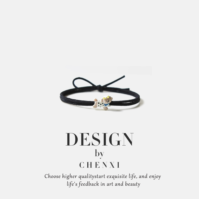 Cute Cartoon Dog and Cat Hair Ties, Sweet Girly Style, High Elasticity, Durable, Non-Damaging Hair Accessories