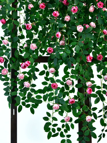 Смоделированная цветочная роза розовая лоза.