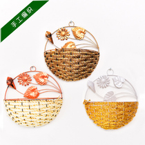 Creative living room wall simulation plant Wall Wall flower pot flower basket vase pastoral decoration pendant