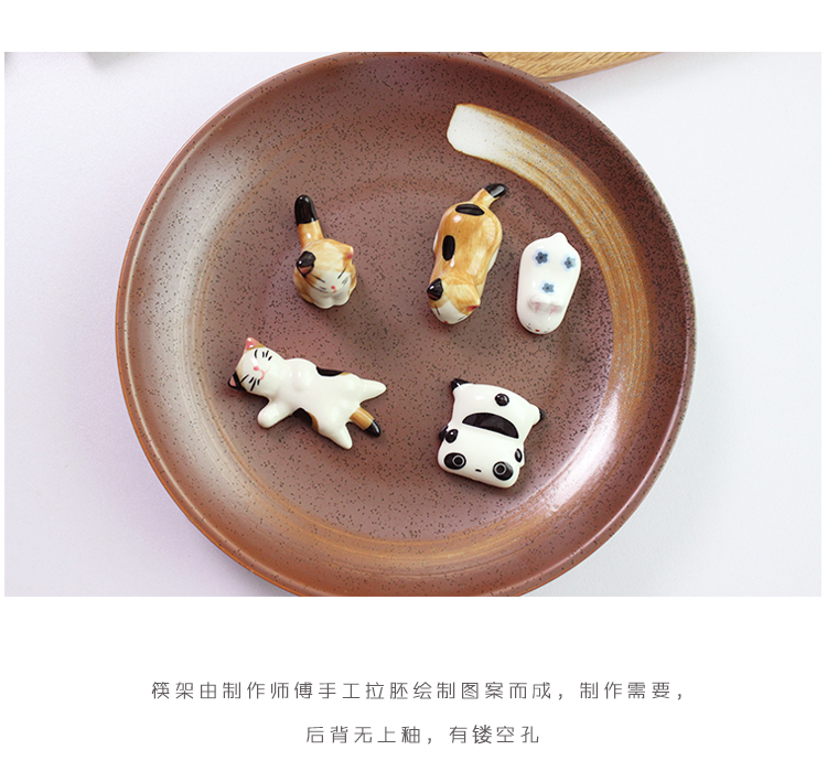 Nhật Bản dễ thương sáng tạo mèo hoạt hình chủ sở hữu đũa giữ hộ gia đình đũa bát đĩa đẹp