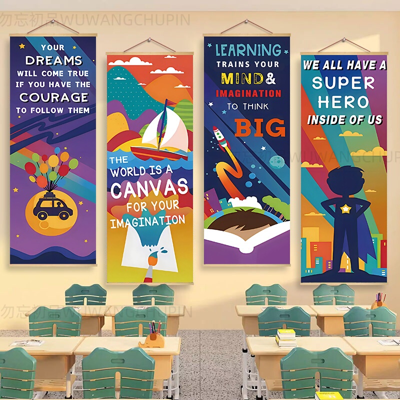 English Classroom Wall Decoration Hanging Cloth English Teaching and Training International Class Poster Atmosphere Layout School Cultural Wall Mural English Classroom Wall Decoration Hanging Cloth English Teaching and Training International Class Poster Atmosphere Layout School Cultural Wall Mural