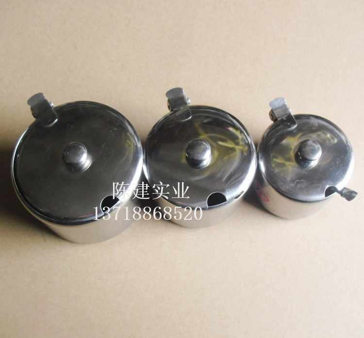 Stainless steel with magnetic cover sugar cup seasoning salt cup monosodium glutamate pepper pot chili spoon seasoning bottle seasoning box