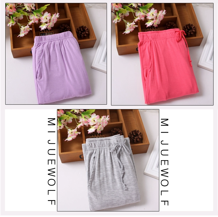 Phương thức Pajama Quần của Phụ Nữ Quần Cotton Đồ Ngủ Quần Nhà Quần Mỏng Giản Dị Giản Dị Quần Buổi Sáng Thoải Mái Mùa Xuân quần baggy nam