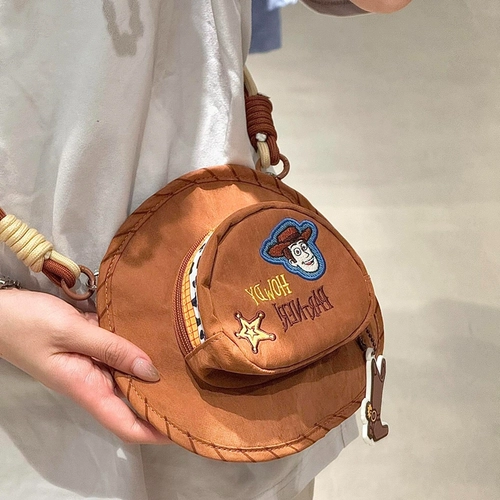 Мультяшная игрушка, шапка, ремешок для сумки, сумка через плечо, милая сумка на одно плечо, новая коллекция, с вышивкой