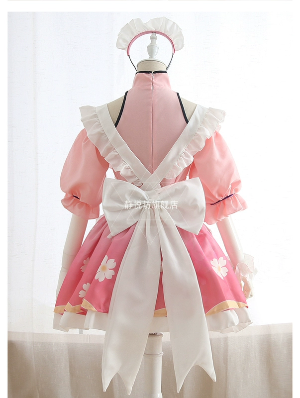 Nhật Bản hoa anh đào kimono cosplay trang phục Xiaoqiao Daqiao hầu gái trang phục cos trang phục loli lolita dress - Cosplay