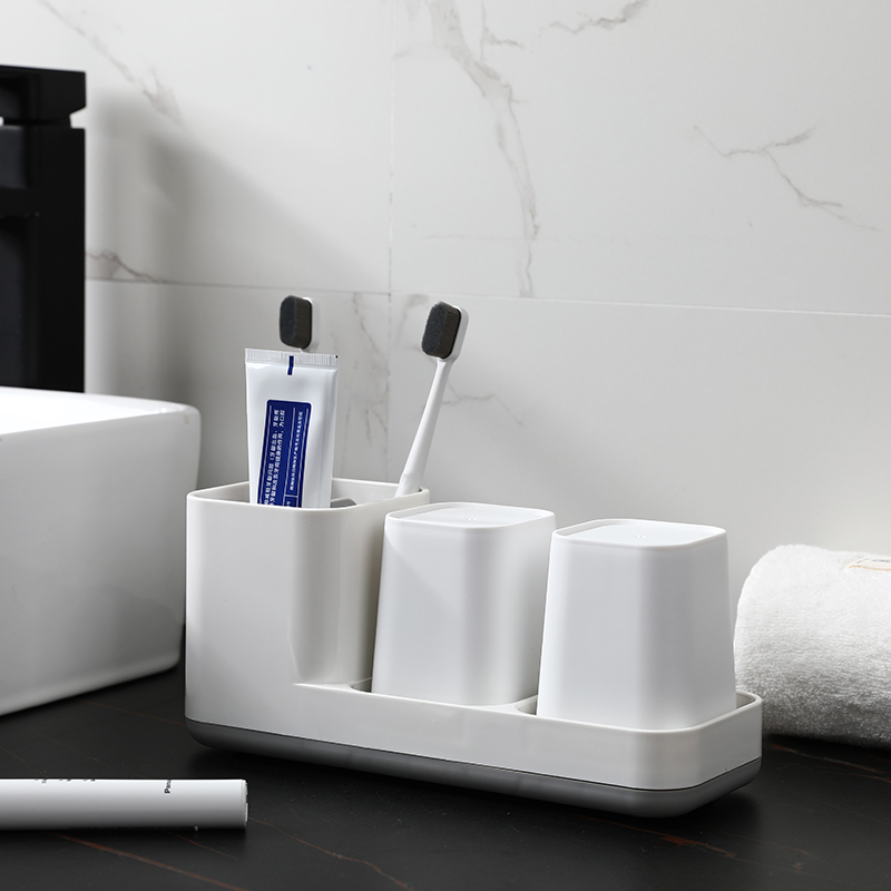 Couple tooth holder seat gargling cup toothbrushing cup minimalist home dressing room plastic disposed toothbrush holder bathroom tooth holder