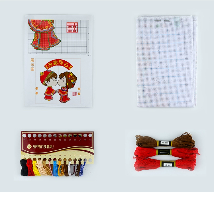 Cross stitch hôn nhân kết hôn mô hình hàng loạt đám cưới 2019 vài thêu mới của miếng nhỏ thêu tình yêu mới cưới đơn giản - Công cụ & phụ kiện Cross-stitch