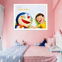 Doraemon cross stitch small pieces 2020 new own embroidery embroidered bedroom anime characters with frame simple handmade